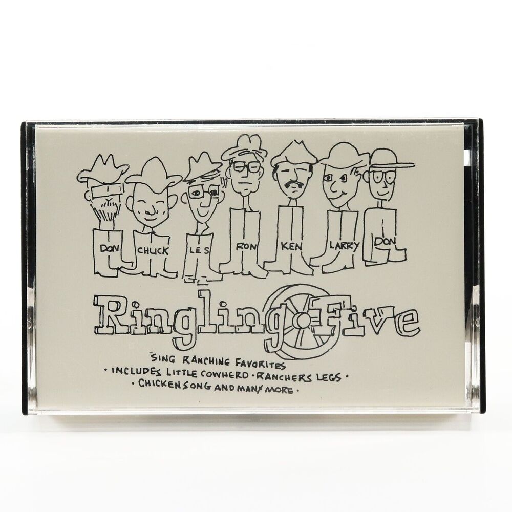 The Ringling Five 5 Sing Ranching Favorites (Cassette Tape, 1989) Country Comedy